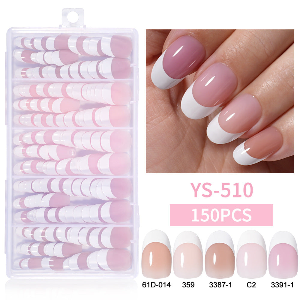 Nail Tips French press on nails  Short Almond Short Square Versatile Removable Patch Nail Art 150 Boxed Fake Nails