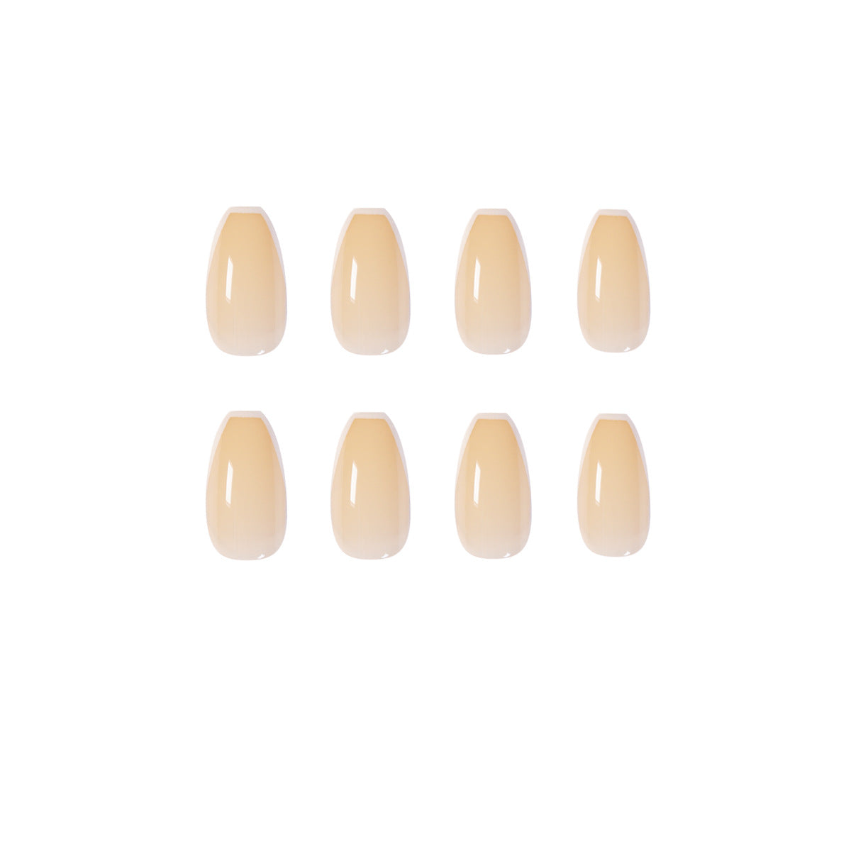 French Cream Jade Short Ballet Soft Nail Wear Nail Art Finished Fake Nail Nail Patch Nail Patch Removable|365nails