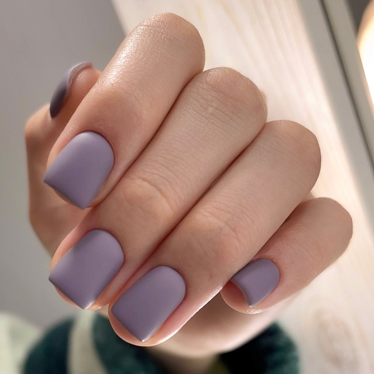 Frosted Detachable Wearable Nail Solid Color Style Nail Patch Square Factory Straight Hair Wearable Nail Patch|365nails