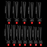 Nail Tips Long salons press on nails pieces, long tip 120 pieces, boxed transparent thin dog lengthened art nail pieces, women