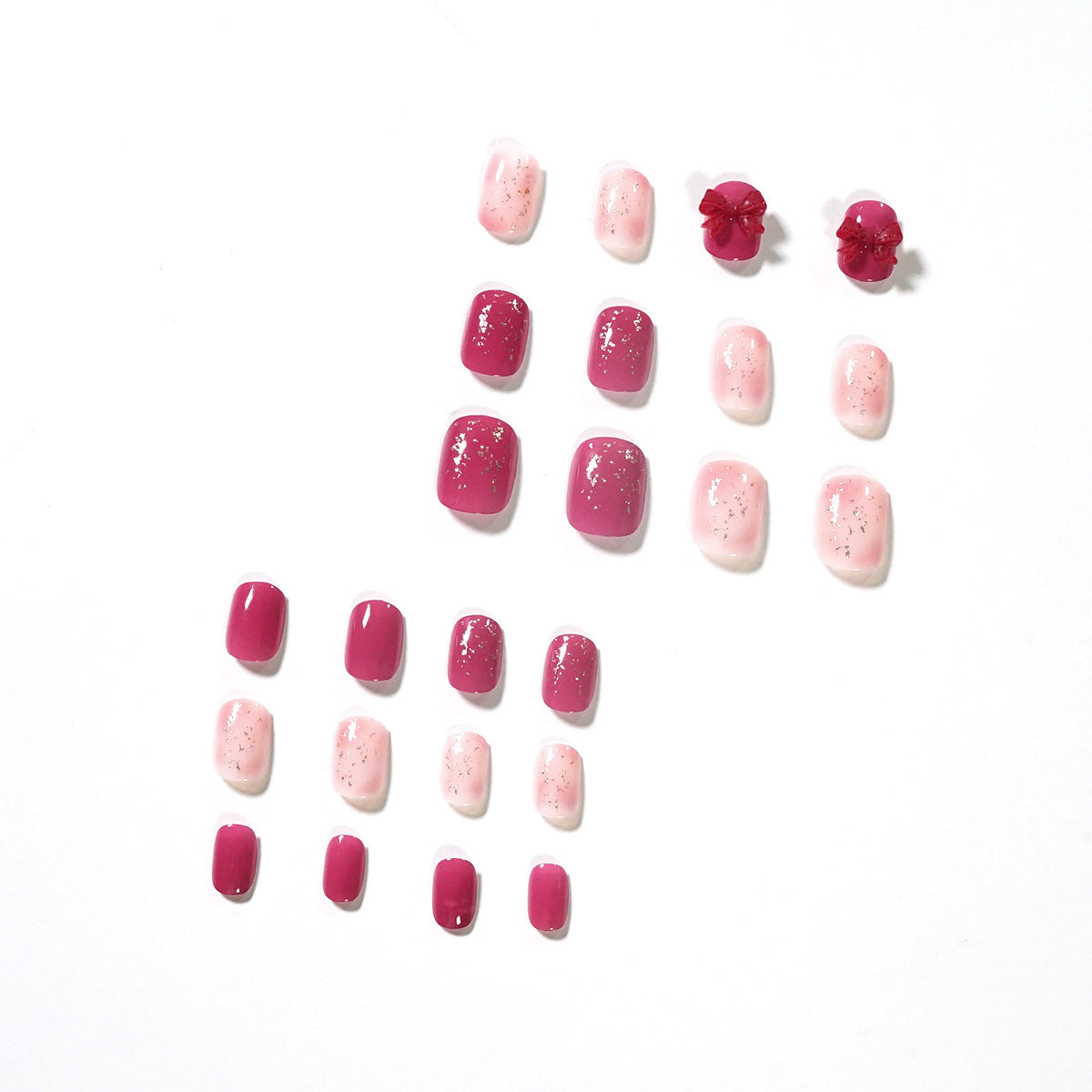 Polvo dorado fresa, lazo, uñas postizas, acabado, parche para uñas, parche para uñas, parche para uñas extraíble, venta de fábrica | 365nails