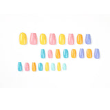 Press-on nails wholesale five-color removable manicure short ballet medium round double spell manicure patch wholesale nail nails|365nails