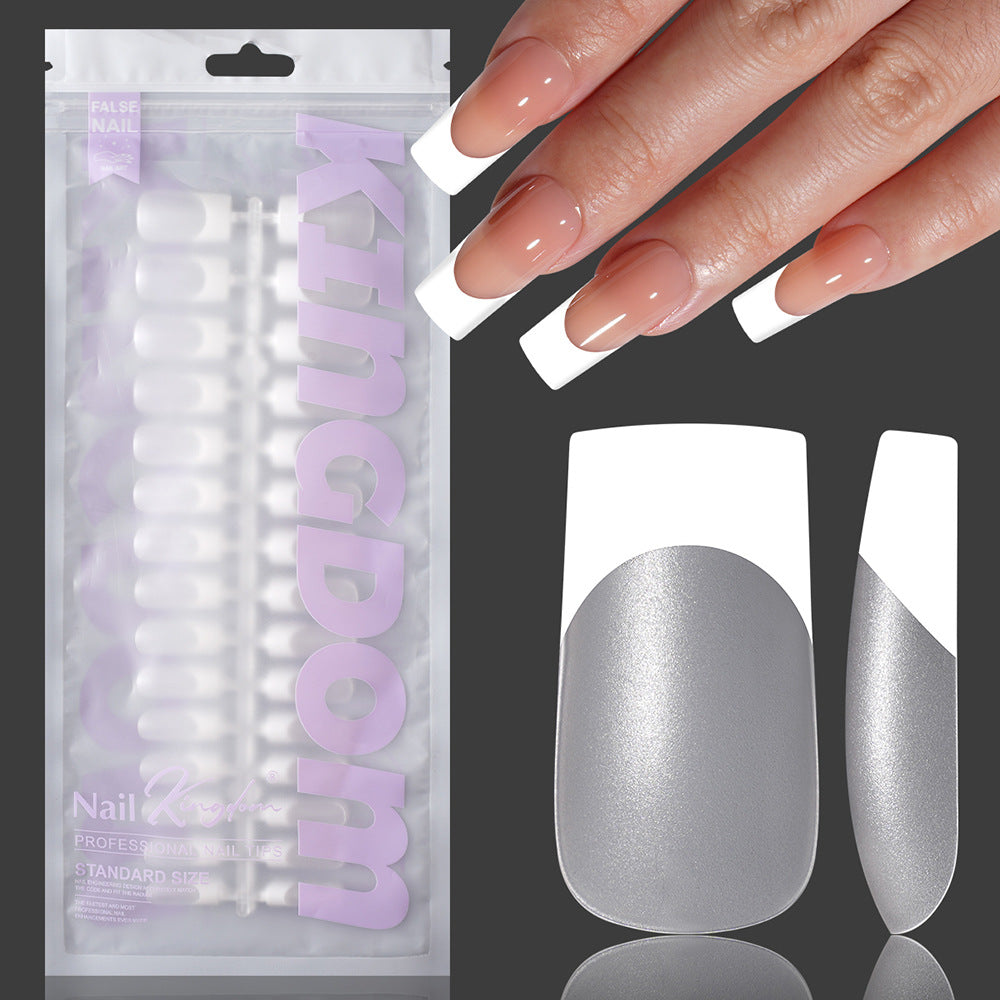 Nail Tips hot-selling nail pieces Frosted French, no-carving and grinding nail patches Prefabricated nail 120 pieces False nail wholesale