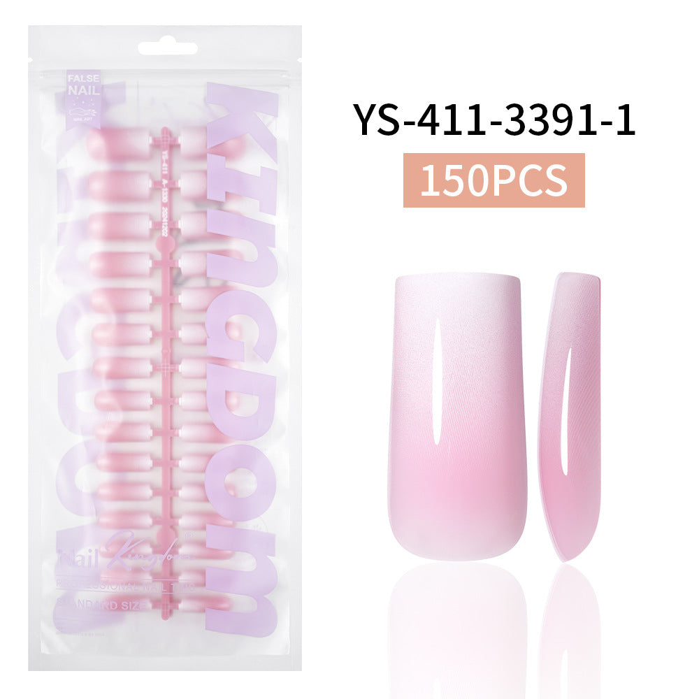 Nail Tips Europe and the United States  gradual change press on nails, simple water drop nail spray removable fake nail 150 pieces prefabricated nail