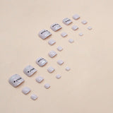 Manicure Faner estilo inglês simples, unhas postiças de verão, unhas postiças de beleza essenciais, atacado|365nails