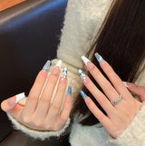 Pure handmade press on nails   nail art fake nails beauty | 365nails