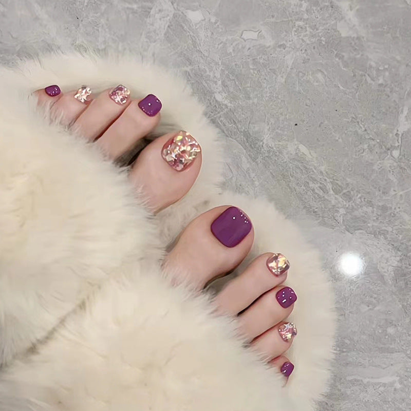 Uñas postizas removibles para dedos del pie Uñas postizas blanqueadoras avanzadas 24 piezas|365nails