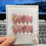 Collection Abstract Nail Art Sticker False Nail Detachable Finished Product Phototherapy Pure handmade press on nails Wear | 365nails