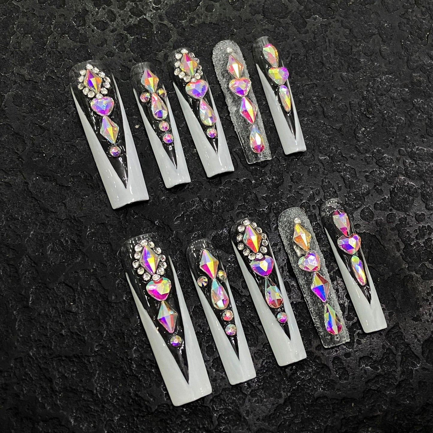Pure handmade press on nails nail art fake nails beauty | 365nails