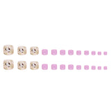 Unhas postiças de borboleta com flor e folha de ouro, cor sólida, rosa, para meninas, unhas postiças, estilo vento, unhas postiças, 365nails