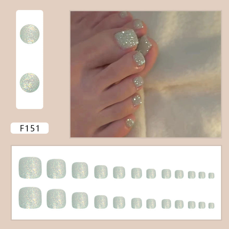 Peça de arte para unhas Peça de unha Flash explosivo Unha usável Peça de unha removível Unhas dos pés de pressão Peça de unha para unhas dos pés Patch de arte de unha com flash fino | 365 unhas