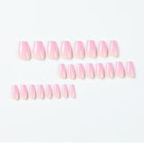 Venta al por mayor de uñas postizas cortas de ballet con cambio gradual en polvo, parches para uñas, uñas cortas, uñas cortas | 365nails