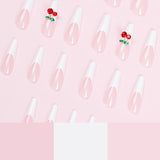 Uñas largas de ballet, rosa, blanco, verde, hoja pequeña, cereza, rojo diamante, uñas postizas, venta al por mayor, uñas largas | 365nails