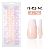 Nail Tips Europe and the United States  gradual change press on nails, simple water drop nail spray removable fake nail 150 pieces prefabricated nail