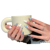 Pure handmade press on nails   nail art fake nails beauty | 365nails