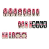 Unhas decoradas para Halloween, unhas decoradas, rosa, mudança gradual, amor, abóbora, teia de aranha, esqueleto, unhas de pressão|365nails