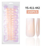 Nail Tips Europe and the United States  gradual change press on nails, simple water drop nail spray removable fake nail 150 pieces prefabricated nail