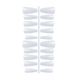Nail Tips New transparent medium and long trapezoidal nail pads 20 pieces free of carving and grinding, whole sub-code matte and non-marking removable nail pads wholesale