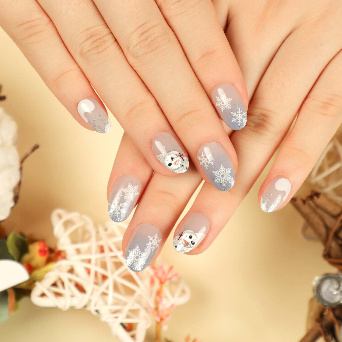 Uñas postizas, uñas postizas, uñas postizas, uñas navideñas, arte de uñas, colección terminada, parche para uñas, pegatinas para uñas, venta de fábrica | 365nails