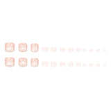 Laço doce e suave, refrescante e moderno, flash fino versátil, unhas dos pés, unhas removíveis e usáveis | 365 unhas