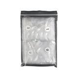 Nail Tips New short round nail piece, bagged short full sticker transparent fake nail manicure, hand-worn nail short square round nail piece
