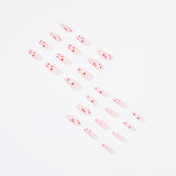 Taoxin série quadrado coração marca unhas de pressão dia dos namorados temperamento peça acabada, removível | 365 unhas