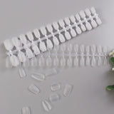 Nail Tips Hand-worn nail pads Transparent and seamless full-frosted nail pads Full-size nail pads 15 sample bags Patch nail art