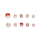 Linhas de desenho animado gatinho tridimensional frutas unhas infantis |365nails
