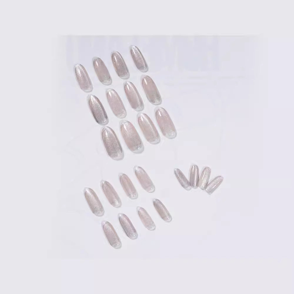 Spar cat eye Long Press on nails Waterproof Removable Patch |365nails