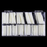 Nail Tips Amazon popular nail piece NO C extended water pipe nail patch 504 pieces boxed transparent semi-sticker XXXL fake nails