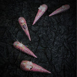 Title Sugarfrost Romance | Pink Jelly Crystal Press-On Nails