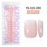 Nail Tips Europe and the United States  gradual change press on nails, simple water drop nail spray removable fake nail 150 pieces prefabricated nail