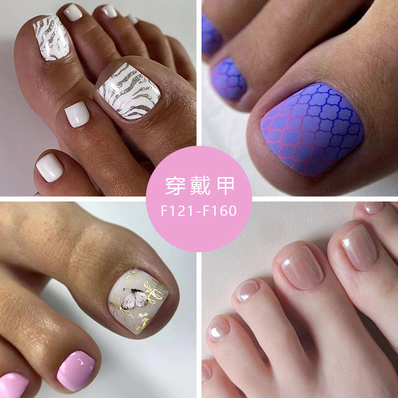 Uñas postizas de color rosa para niña, bonitas y frescas, con diseño de aurora, venta al por mayor | 365nails