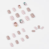 Snoopy - Dibujos animados en forma de palo, contraste mate, para usar en uñas postizas, parche para uñas, producto terminado, extraíble | 365nails