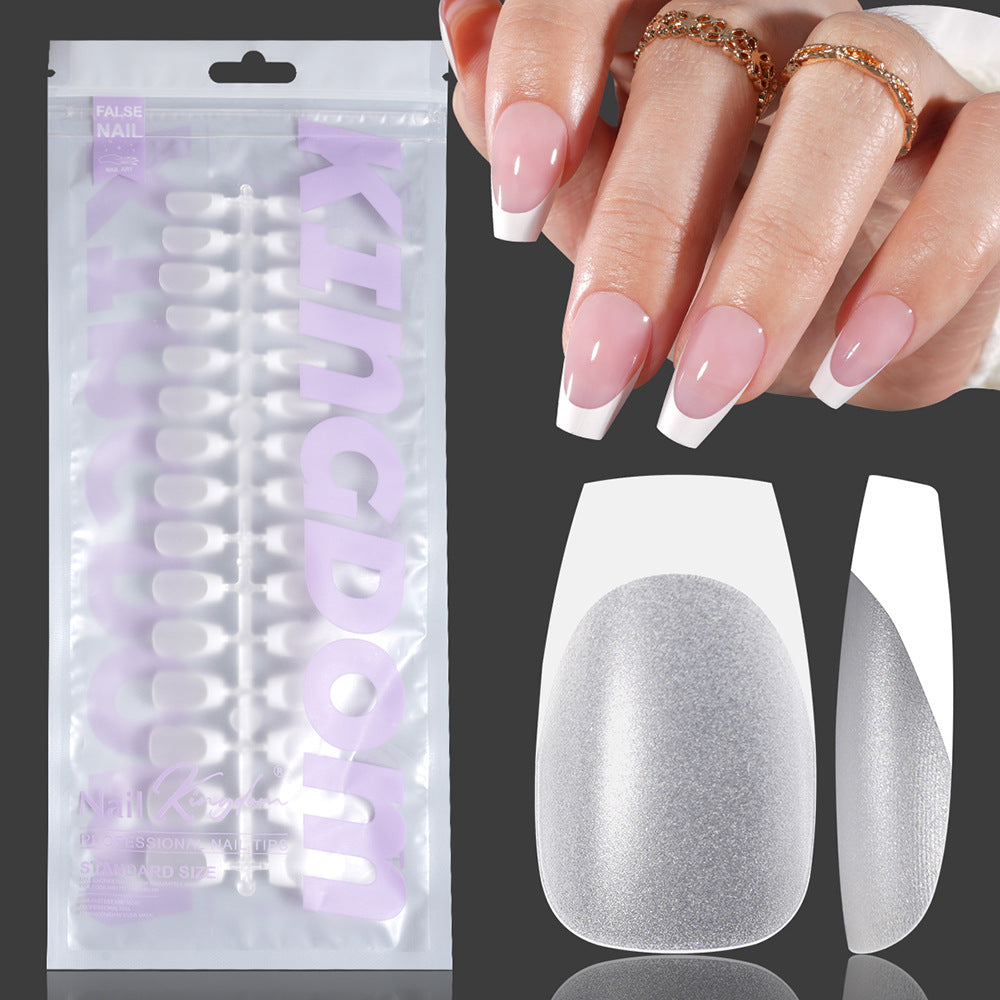 Nail Tips hot-selling nail pieces Frosted French, no-carving and grinding nail patches Prefabricated nail 120 pieces False nail wholesale