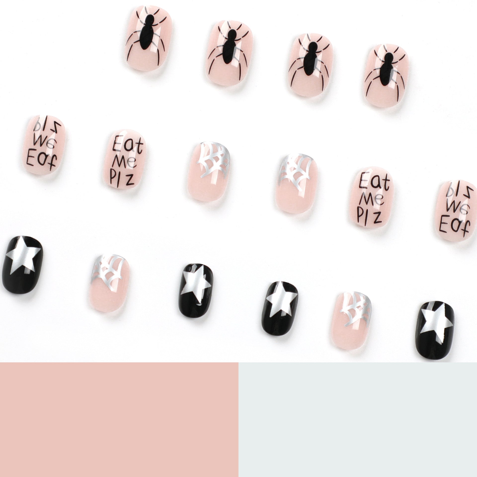 Europa, América, s, unhas postiças, adesivos curtos para unhas de Halloween, peças especiais para unhas artísticas no atacado|365nails