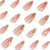 3D three-dimensional hot-selling short almond explosion press-on nails