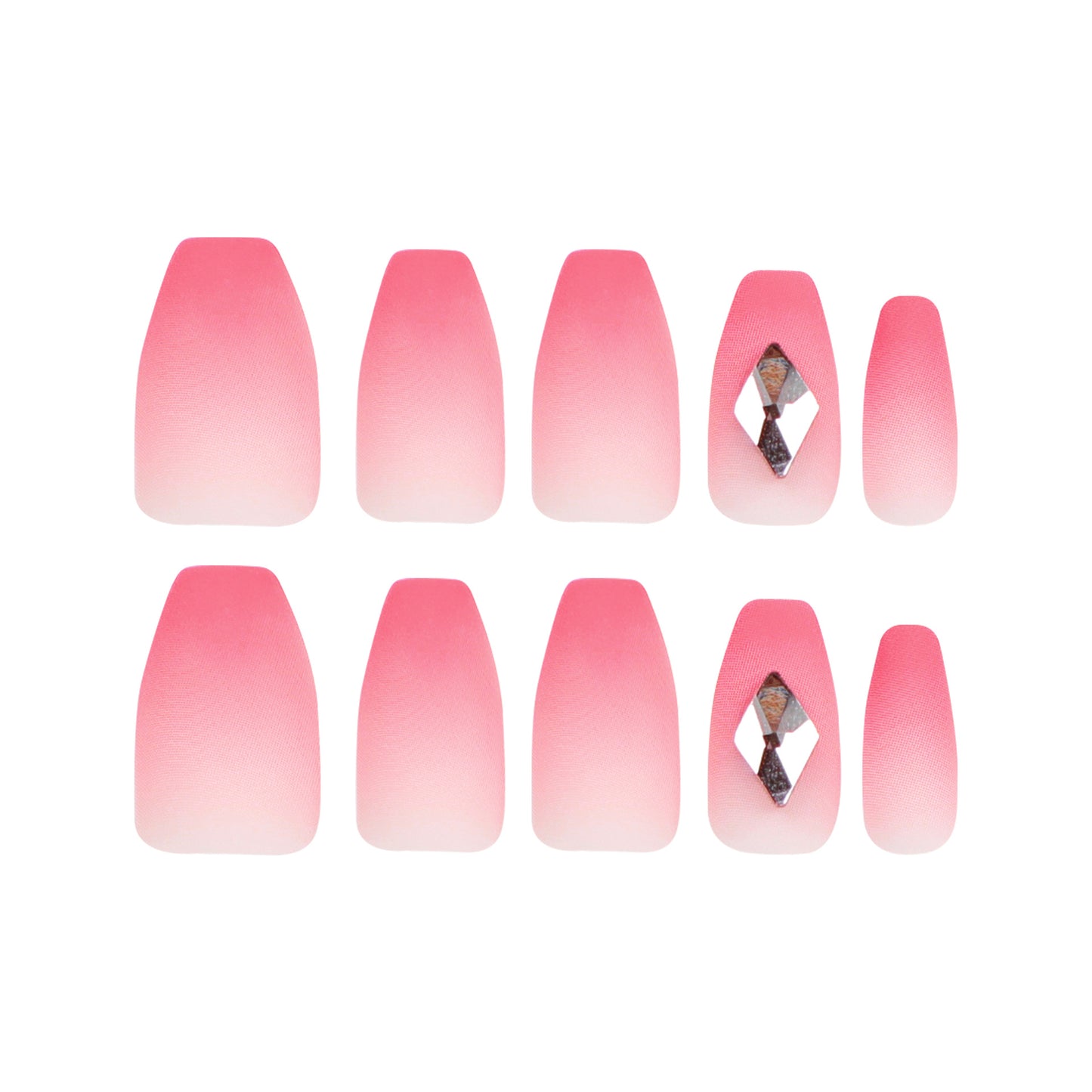Simple Wear Nail False Nail Short Blush Nail Art Nail Patch Nail Patch Diamond Wear Nail Patch|365nails