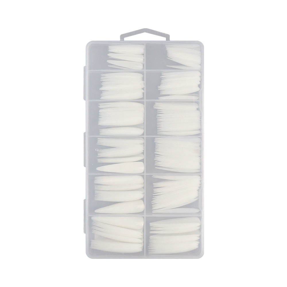 Nail Tips Extended press on nails pads Customized 240 pieces Boxed French super long fake nail processing nail pads