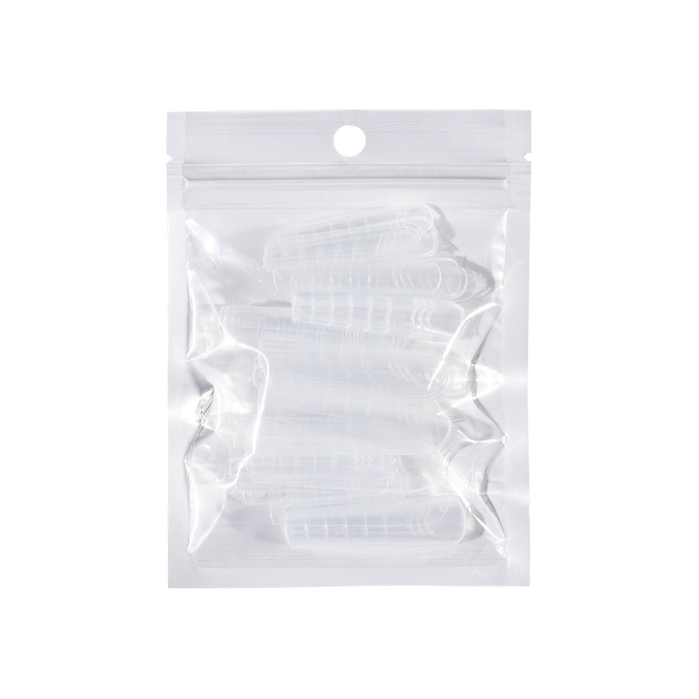 Nail Tips nail mold crystal without paper holder, rapid phototherapy, 60 nail extension tablets, bagged with graduated nail film, wholesale
