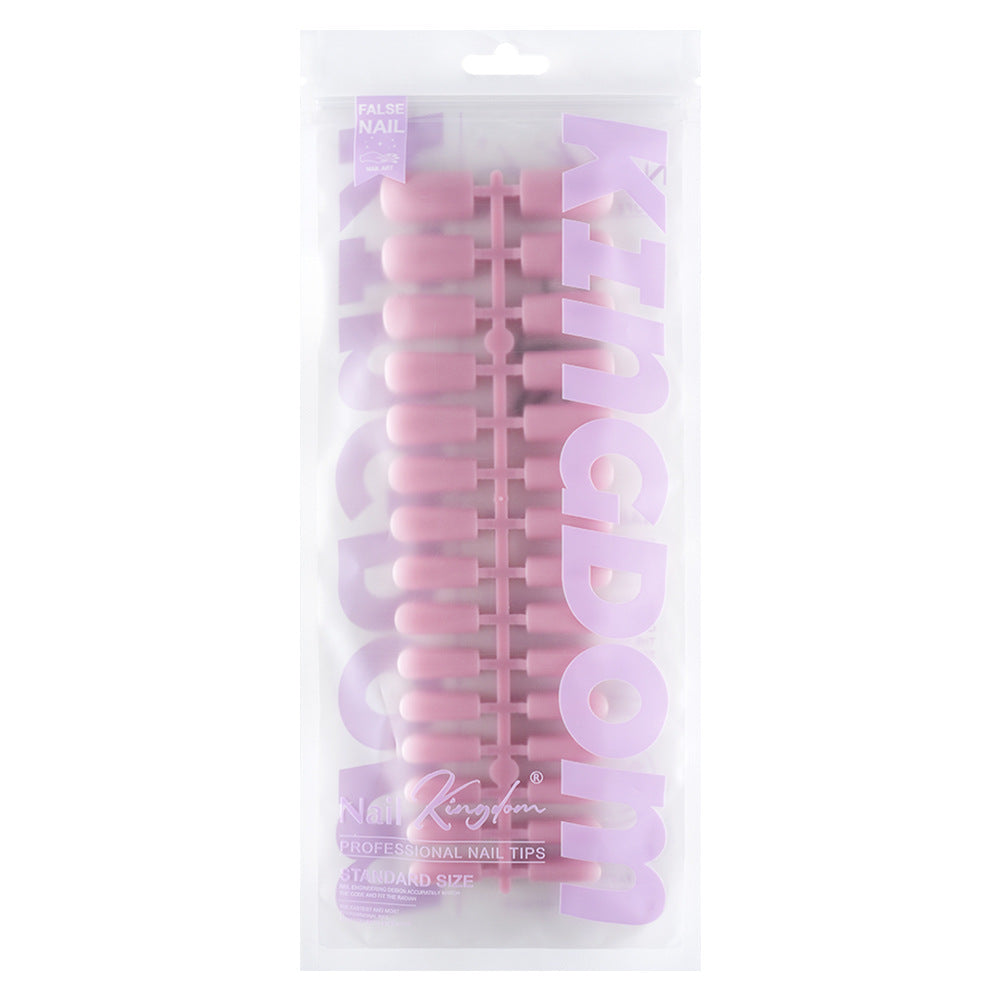 Nail Tips New matte press on nails pads, solid color finished nail pads, fake nails, seamless detachable nail art 120 pcs in a bag