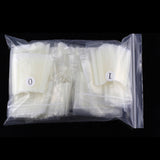 Nail Tips Amazon popular nail piece NO C extended water pipe nail patch 504 pieces boxed transparent semi-sticker XXXL fake nails