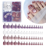 Nail Tips Press-on toenails Advanced Cat Eye Flash 120 pieces Removable Prefabricated Nail Art Patch Patch Fake Nail
