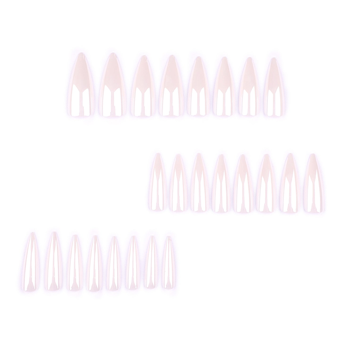 Factory direct sales press-on nails aurora solid color fake nail simple nail piece hot-selling long-pointed nail piece|365nails