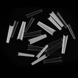 Nail Tips nail pads lengthened XXL not C denim armor 200 pcs boxed seamless transparent French semi-sticker fake nails wholesale