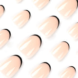 Wearing nail short black French wearable nail patch Wearing nail piece Nail piece Wearable finished nail