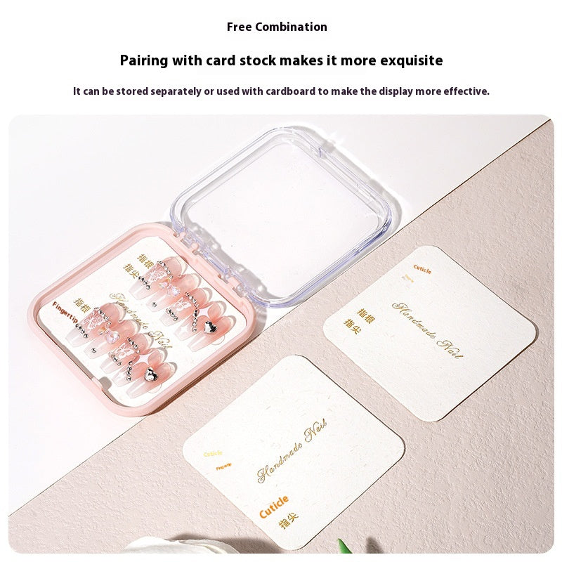 Acrylic press on nails storage box wholesale