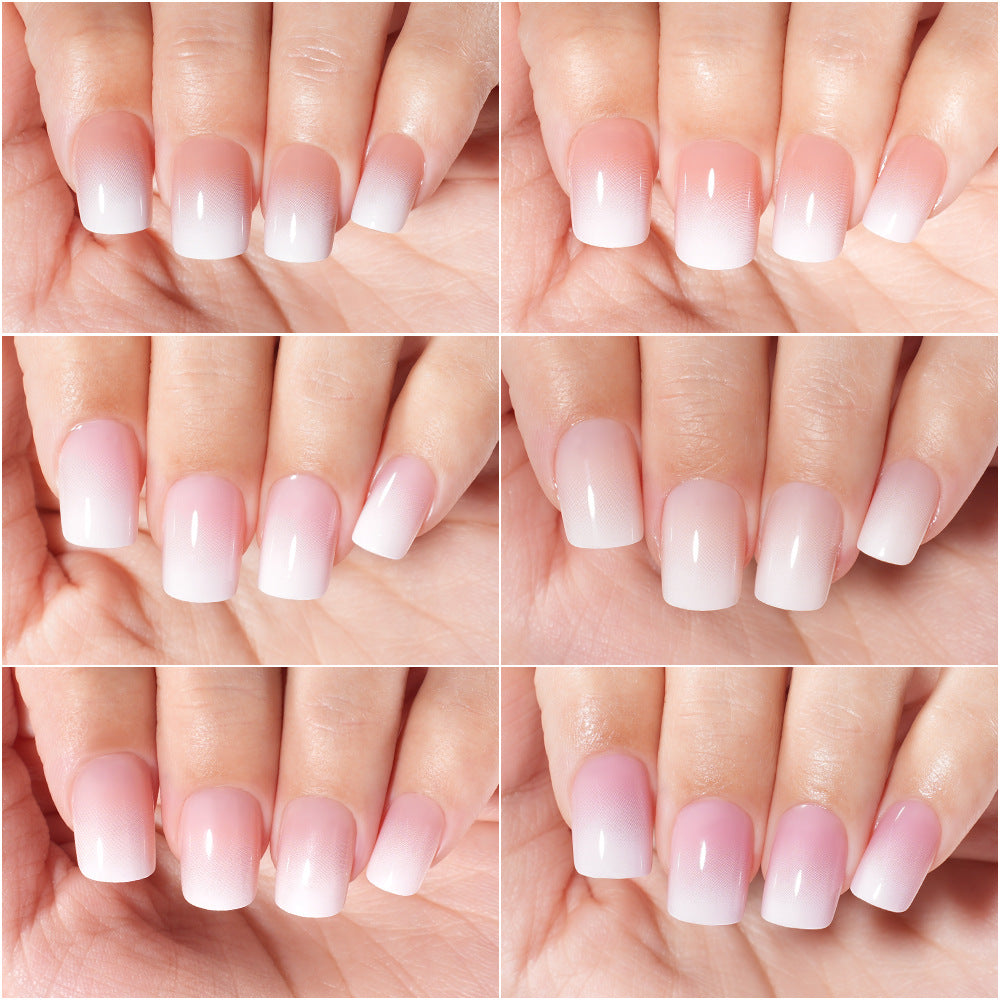 Nail Tips Europe and the United States  gradual change press on nails, simple water drop nail spray removable fake nail 150 pieces prefabricated nail