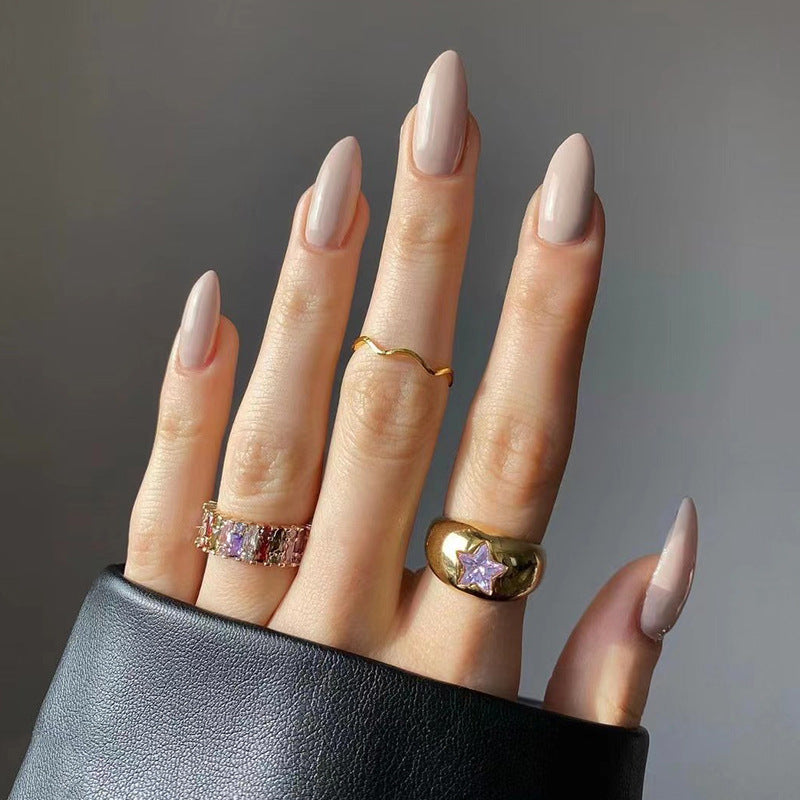 Medium and Long Collection Solid Color Nail Sheet Wholesale Nail Art Finished Nail Patch Advanced |365nails