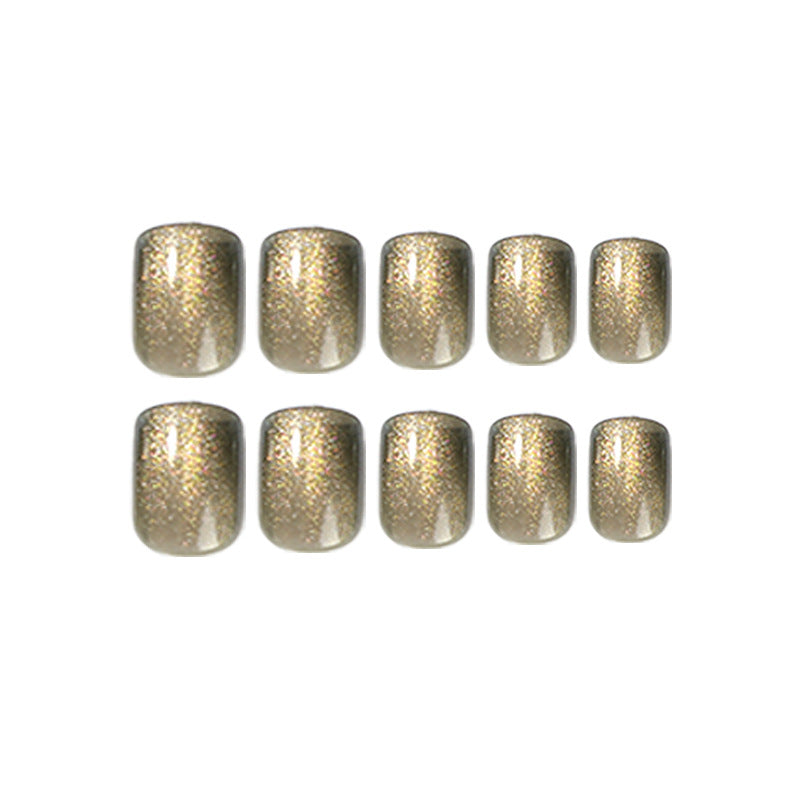 Wholesale , cat eye nail piece Finished product removable advanced press on nails|365nails